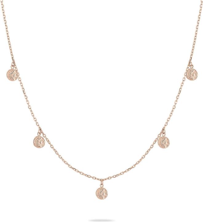 Tamaris Original collier en bronze avec pendentifs Coins TJ-0449-N-45 (Acier inoxydable, 45 cm)