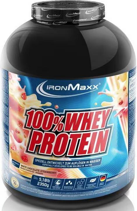 Produktbild IronMaxx 100% Whey Protein (2350g Dose) (Strawberry, 1 Stk., 2350 g)