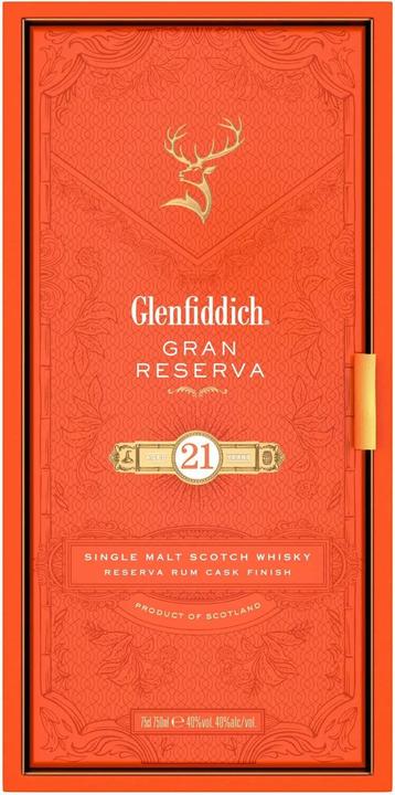 Produktbild Glenfiddich 21 Years Gran Reserva (Single Malt, Scotch Whisky, 1 x 70 cl)