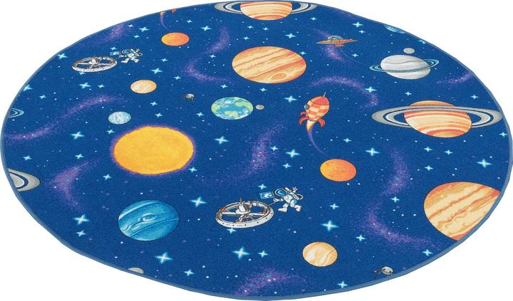 Produktbild Snapstyle Kinder Spiel Teppich Weltall Rund (200 x 200 cm)