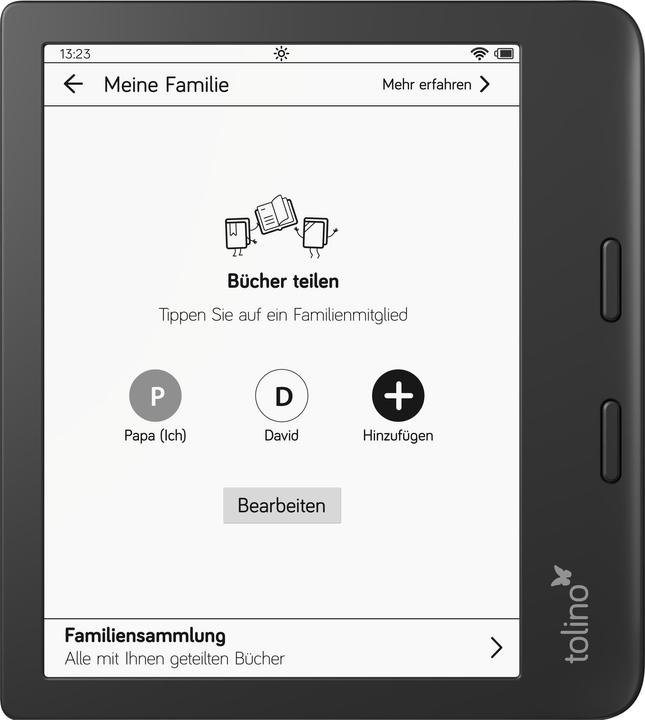 Actual product image tolino vision 6 (7", 16 GB, Black)