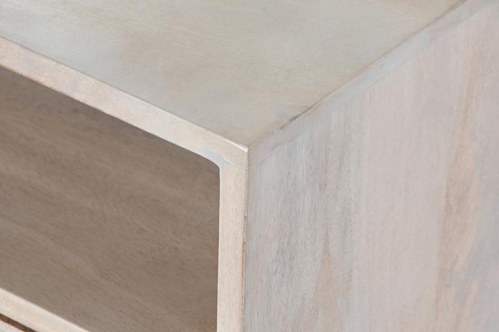 Produktbild DKD Home Decor TV furniture White Natural Mango wood 130 x 40 x 45 cm (130 x 40 x 45 cm)