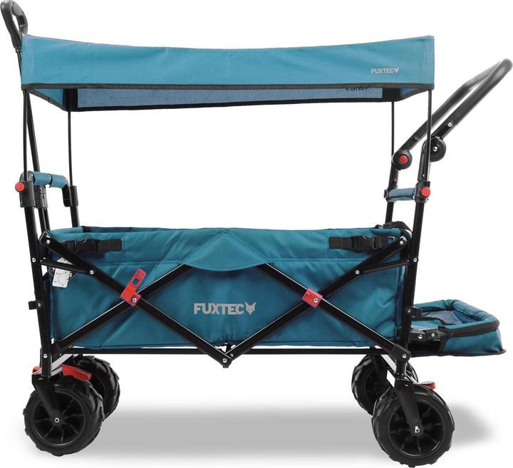 Image du produit Fuxtec Strand-Bollerwagen FX-CTB800 mit UV-geschütztem Sonnendach,Schiebegriff & Innenraumverlängeru