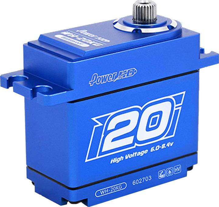 Immagine prodotto Power HD Servo WH-20KG / 20.0kg/0.08sec / 6V - 8.4V / Digitale / Impermeabile / Caso Alu