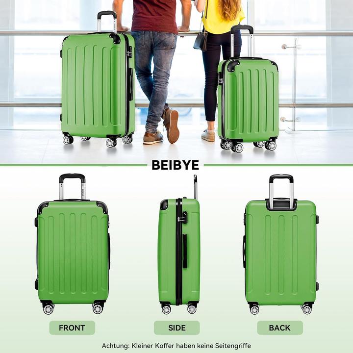 Produktbild Beibye 3-teiliges Hartschalenkoffer-Set (110 l, Handgepäck (bis 50l), M (50 - 90l), L (90 - 115l))