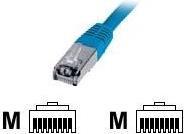 Produktbild Digitus CAT 5e SF-UTP Patchkabel Cu PVC AWG 26/7 Länge 5 m Farbe Blau (SF/UTP, CAT5e, 5 m)
