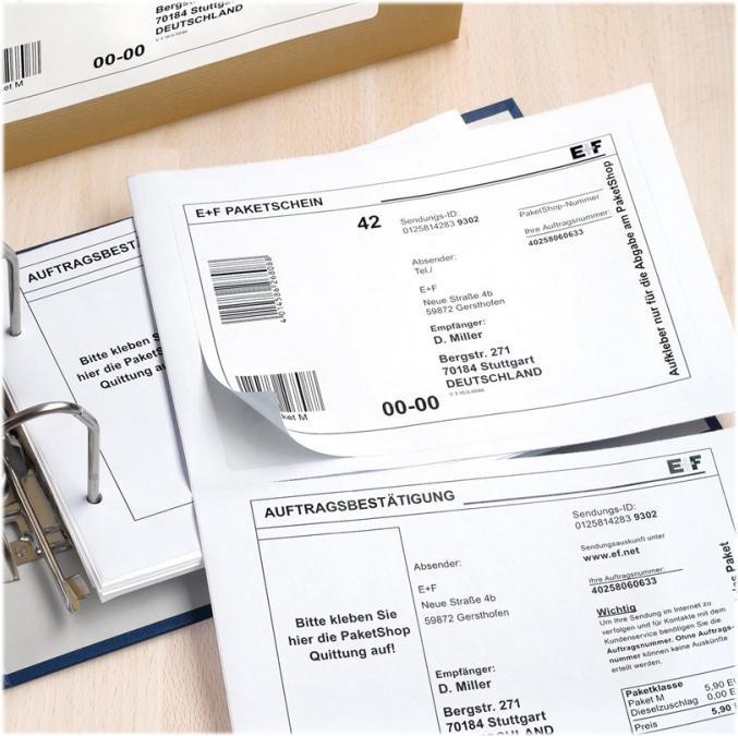 Actual product image HERMA Shipping labels with proof of posting