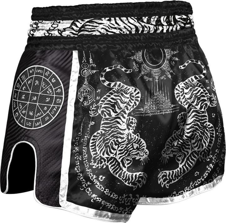 Image du produit 8Weapons 8 WEAPONS Muay Thai Shorts Carbon Sak Yant Tigers noir (XL)