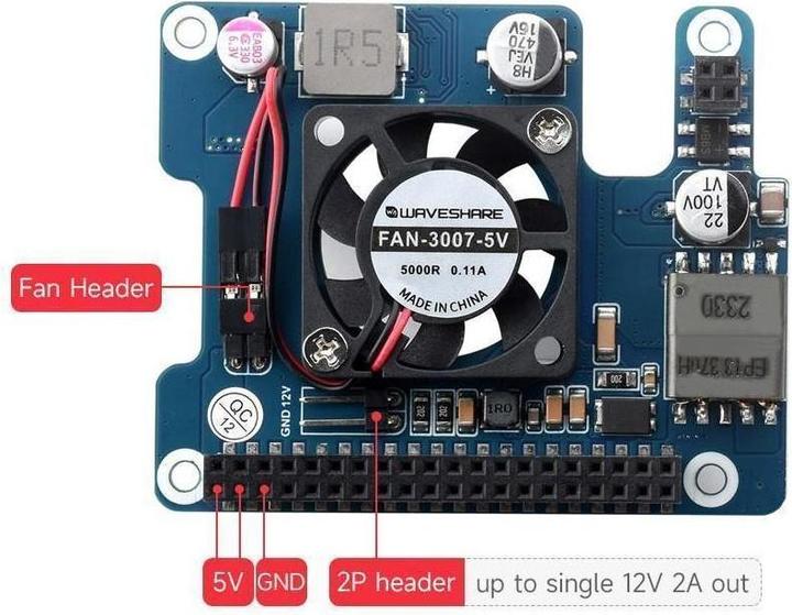 Image du produit Raspberry Pi EB120822 - Power Over Ethernet HAT (F) pour 5