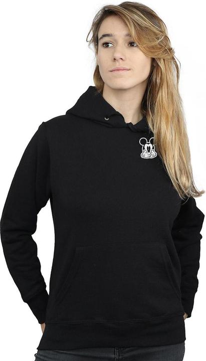 Disney Mickey Mouse Dont Speak Breast Print Kapuzenpullover (S)