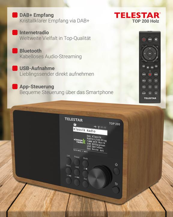 Immagine prodotto Telestar TOP 200 (Web radio, DAB, FM, Bluetooth, WiFi)