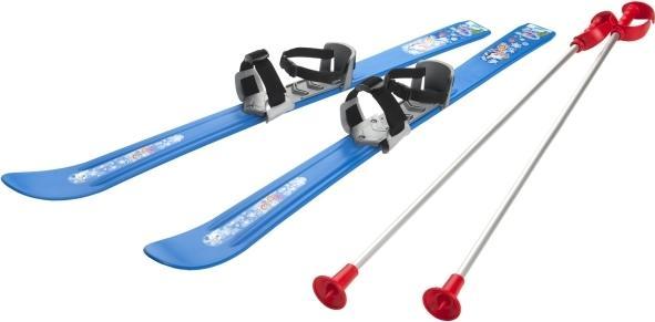 Gizmo Riders Ski til Børn 90 cm med skistave, Blå (90 cm)