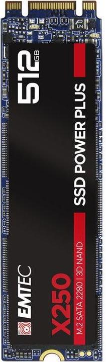 Actual product image Emtec Hard disk SSD X250 512 GB M.2 2280 SATA III (ECSSD512GX250) (512 GB, M.2 2280)
