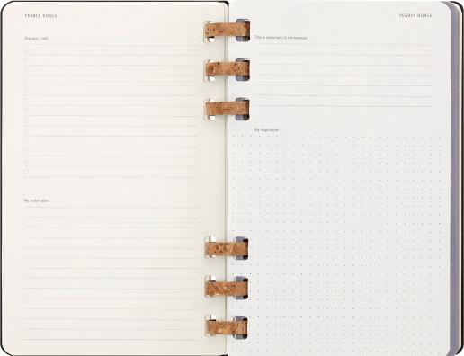 Image du produit Moleskine Agenda universitaire 12 mois à spirales 2023/2024, grand format/A5, calendrier semainier (A5, Anglais)