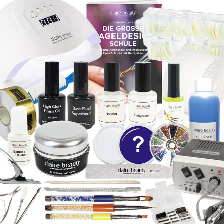 Actual product image Claire Beauty Professional Gel Nails Starter Set XXL (1000 ml)