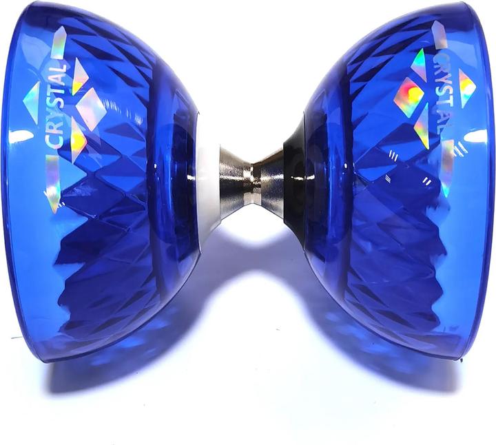 Actual product image Acrobat Set Bearing diabolo crystal-blue + aluminium hand sticks
