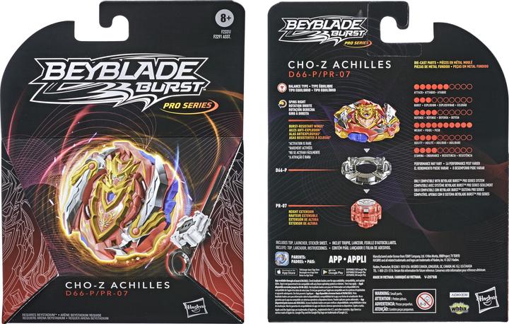Produktbild Hasbro Beyblade Burst Pro Series Cho-Z Achilles Starter Pack (Deutsch, Englisch, Französisch, Italienisch)