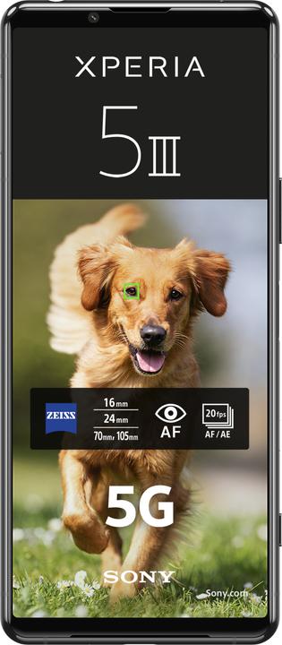 Immagine prodotto Sony Xperia 5 III (128 GB, Nero, 6.10", Doppia SIM Ibrida, 12 Mpx, 5G)