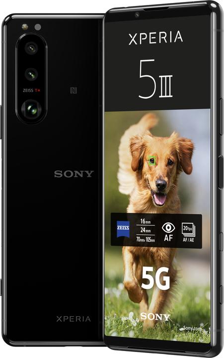 Immagine prodotto Sony Xperia 5 III (128 GB, Nero, 6.10", Doppia SIM Ibrida, 12 Mpx, 5G)
