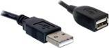 Actual product image Delock Cable USB 2.0 extension, A/A S/B (0.15 m, USB 2.0)
