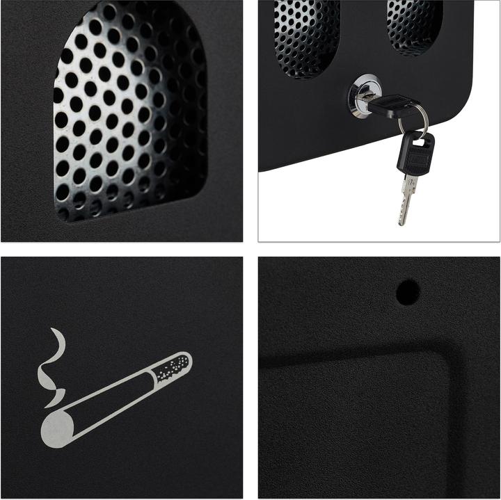 Actual product image Relaxdays Wall ashtray