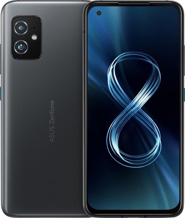 ASUS Zenfone 8 (8GB) (128 GB, Obsidian Black, 5.92", Dual SIM, 64 Mpx, 5G)