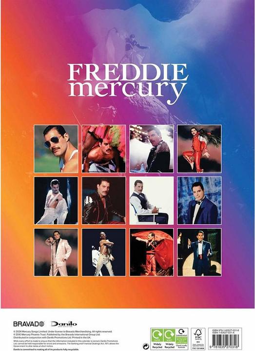 Produktbild Freddie Mercury Wandkalender 2025 A3 (A3, Deutsch)