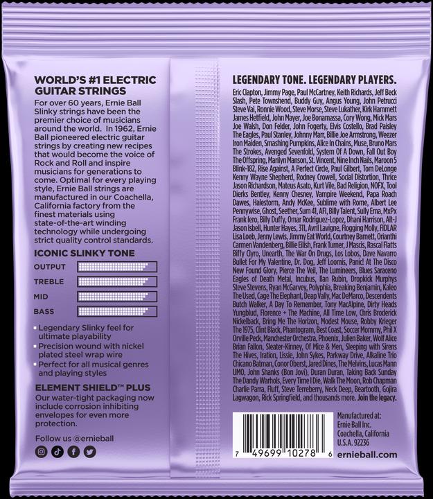 Actual product image Ernie Ball Slinky nickel (6 x, Electric guitar, 0.05")