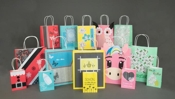 Image du produit Idena Sacs en papier 10 pièces 26x31cm 5 couleurs FSC-Mix (Pochette cadeau, 10 x)