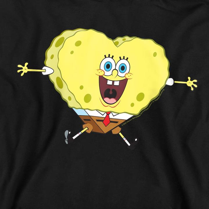 Immagine prodotto Spongebob Squarepants Heart-Shaped Felpa San Valentino Spugna Adulto Unisex (M)