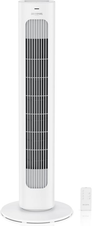 Brandson Turmventilator, Fernbedienung, sehr leise, Oszillation, 3 Modi, Timer, 50 W, Standventilator 76cm (48 dB)