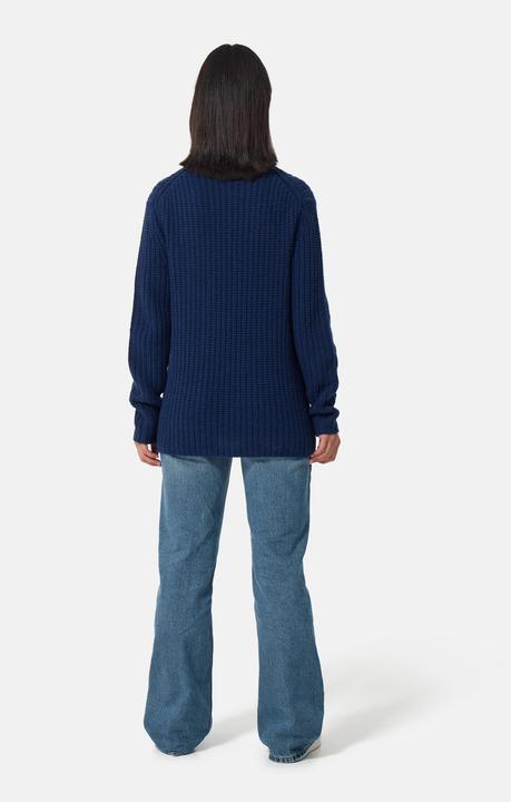Actual product image Cash-Mere Grobgestrickter Wolle Kaschmir Rundhals Pullover (XS)