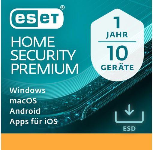 Image du produit ESET ESD HOME Security Premium 10 Utilisateurs 1 Année (10 Utilisateur, 12 mois)