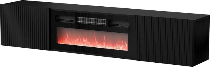 Cama Armadio RTV ROTA 183x35x37 nero opaco + camino nero (183 x 35 x 37 cm)