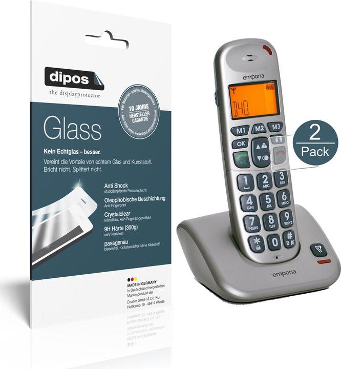 Image du produit Dipos Film de Protection d’écran Anti-Shock (2 pièce(s), Emporia D40 ABB)