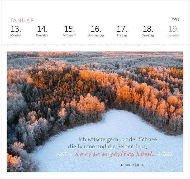 Actual product image POSTK.CALENDAR 365 DAYS SUN (17 x 17 cm, Hardcover, German)