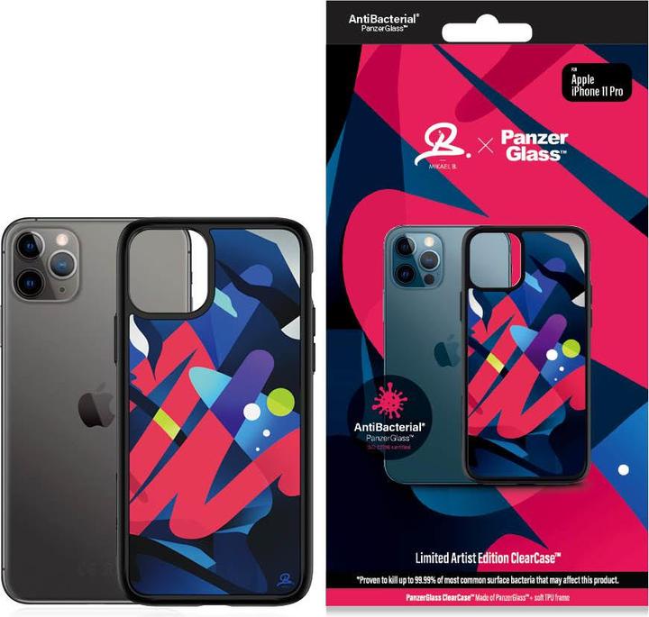 Immagine prodotto PanzerGlass ClearCase iPhone 11 Pro Mikael B Edizione limitata per artisti Antibacterinis (Apple iPhone 11 Pro)