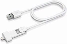 Produktbild Innergie MagiCable Duo - MFI Charge & Sync Cable - Micro USB + Lightning connector 0,8m (V2) (0.80 m)