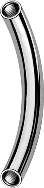 Produktbild Star Piercing Bananen-Stab silber mit 1.2 mm Innengewinde (ohne Messing, Titan G23)