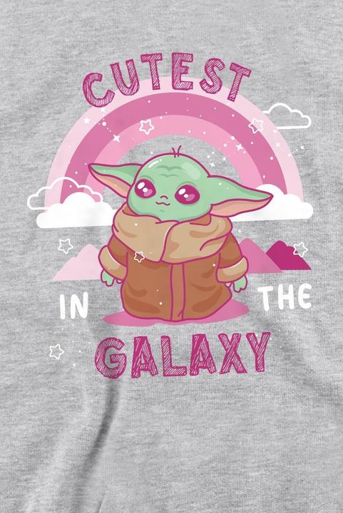 Actual product image Star Wars Unisex Adult Cutest In The Galaxy Grogu Sweatshirt (M)