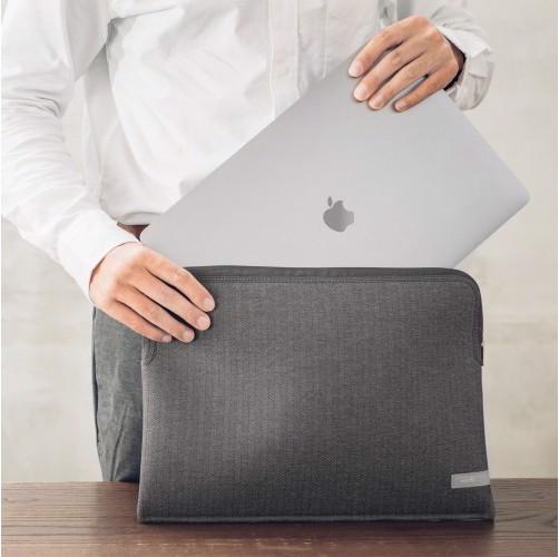 Produktbild Moshi Pluma Laptop Sleeve for MacBook Pro/Air 13" (2020) - Herringbone Gray (13", Apple)