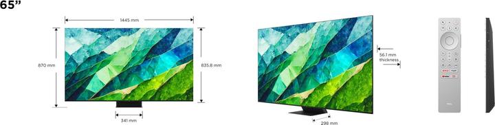 Actual product image TCL 65C855 (65", Mini-LED, 4K, 2024)