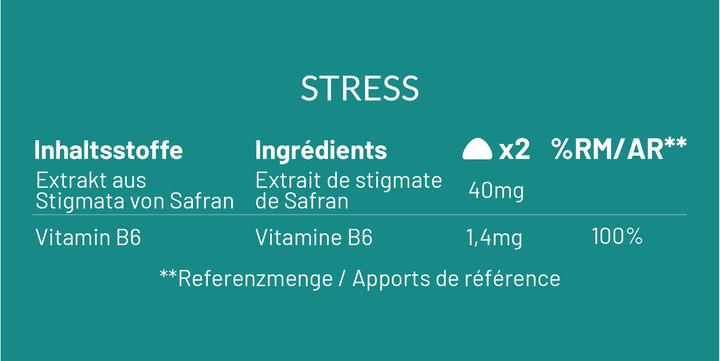 Nährwerte und Zutaten Mium Lab Vitamingummis Stress (42 Stück, Gummies, 143 g)