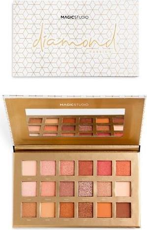 Image du produit IDC Institute EYESHADOW PALETTE 18 couleurs #diamond 1 u (Beige)