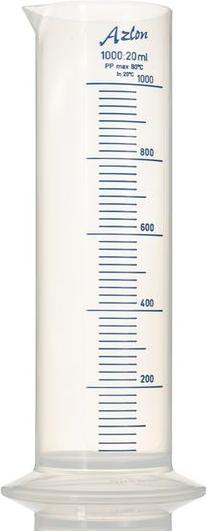 Rs Pro PP Messzylinder mit Skala, 1000ml, ø 83mm