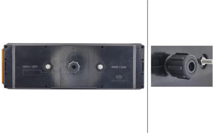 Actual product image Hella Trailer Light Rear Right.
