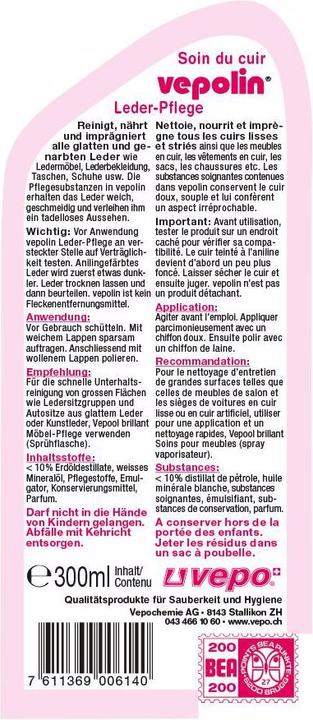 Produktbild Vepolin Leder-Pflege
