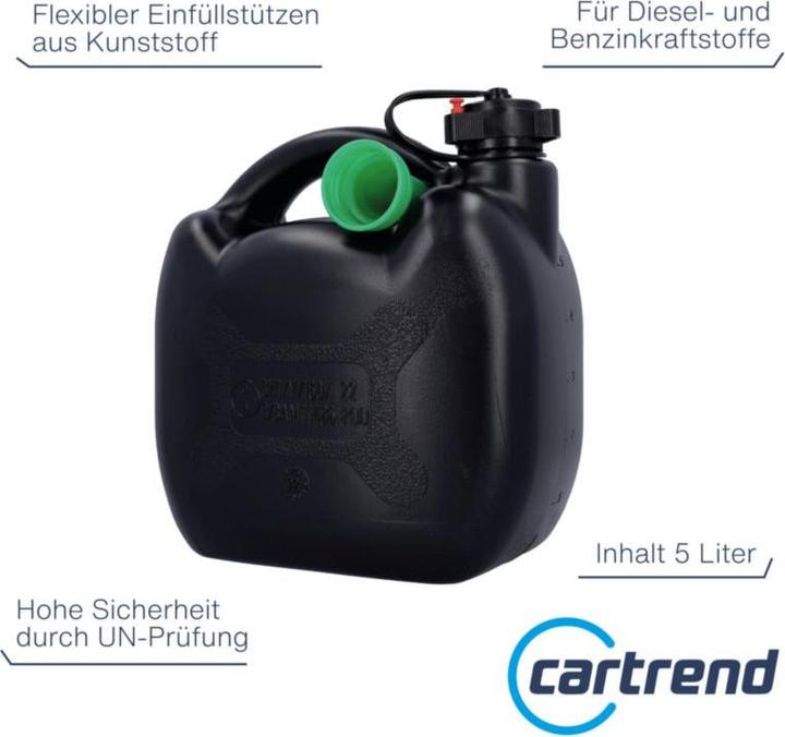 Immagine prodotto Cartrend Bidone plastica 5 litro nero