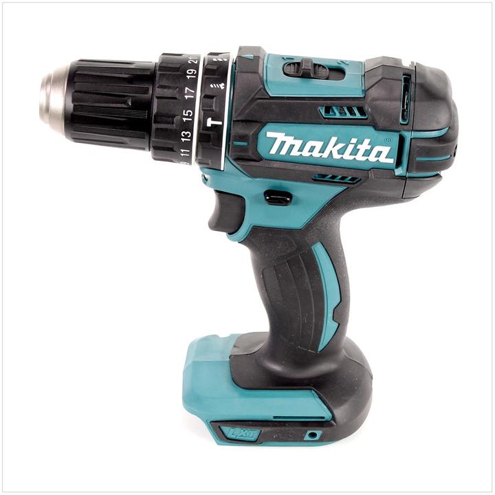Image du produit Makita DHP 482 RMJ - 18 V Li-Ion Perceuse visseuse à percussion sans fil avec coffret Makpac + 2x Ba (Fonctionnement sur batterie)