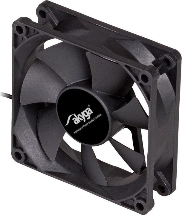Produktbild Akyga AW-8A-BK Computerkühlsystem Computergehäuse Ventilator (e) (80 mm, 1 x)